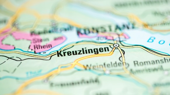 Kreuzlingen, Kanton Thurgau (Symbolbild, Karte)