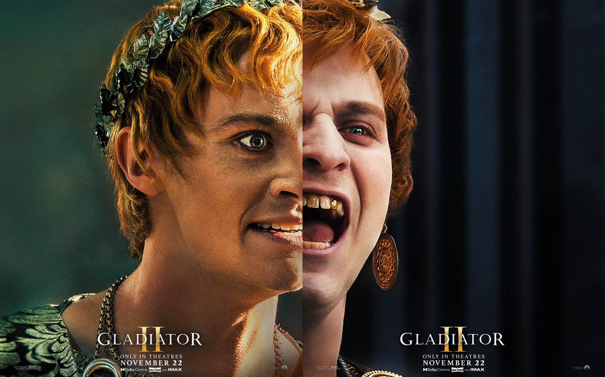 Affiche cinéma de Caracalla et Geta de Gladiator 2
