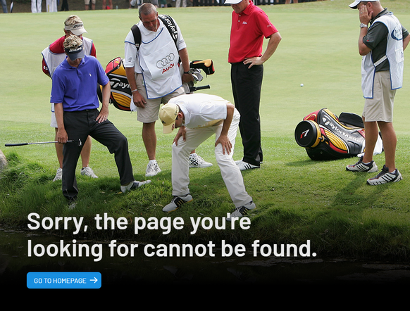 Auch diese Golfer wissen nicht, wohin die Webseite verschwunden ist.