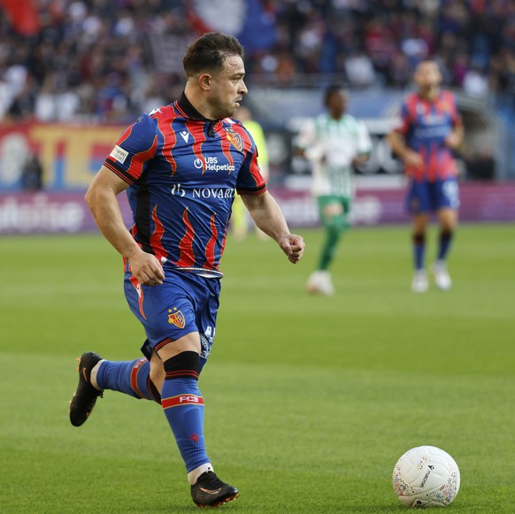 Xherdan Shaqiri (FCB) im Fussball Meisterschaftsspiel der Regular Season der Swiss Super League zwischen dem FC Basel 1893 und dem FC St. Gallen 1879 im Stadion St. Jakob-Park in Basel, am Sonntag, 20 ...