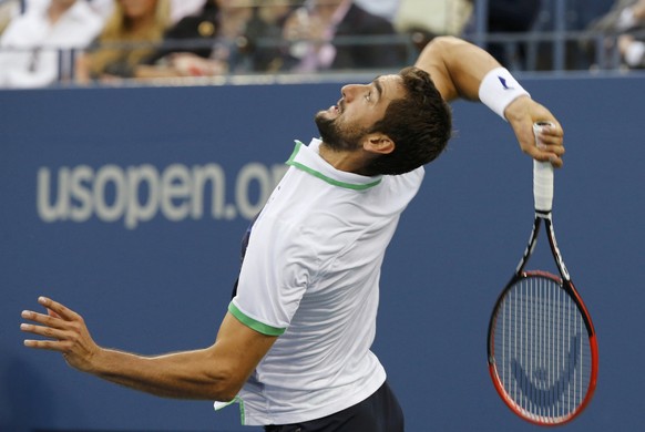 Dank seiner Grösse hatte Cilic beim Aufschlag grosse Vorteile gegen den 20 Zentimeter kleineren Kei Nishikori.