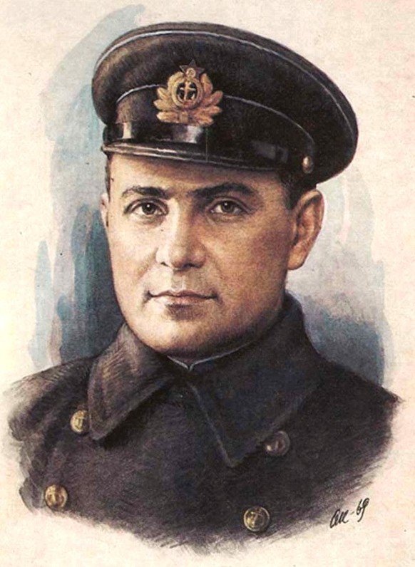 Tsezar Kunikow, ein russischer Offizier, der im Zweiten Weltkrieg, am 14. Februar 1943, starb.