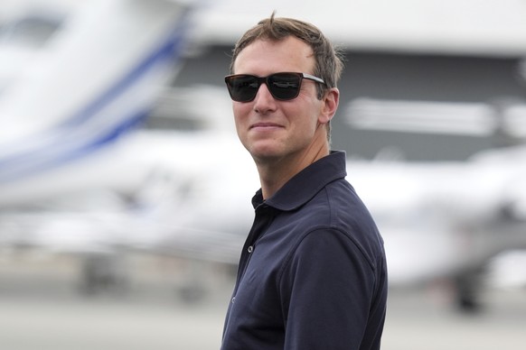 Jared Kushner is pictured before the arrival of President Donald Trump at Teterboro Airport in Teterboro, N.J., en route to attend the Club World Cup final soccer match, Sunday, July 13, 2025. (AP Pho ...