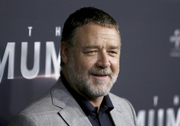 FILE - Actor Russell Crowe arrives for the Australian premiere of the movie &quot;The Mummy&quot; in Sydney, Australia, on May 22, 2017. (AP Photo/Rick Rycroft, File)
Russell Crowe
