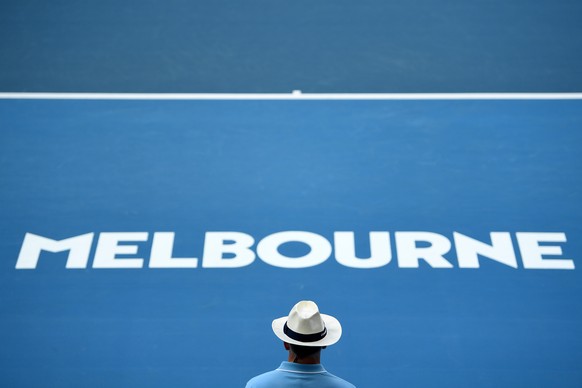 epa08145733 A general view of Show Court three during the first round match between John Millman of Australia and Ugo Humbert of France on day two of the Australian Open tennis tournament in Melbourne ...