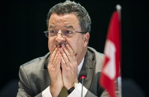 Yves Rossier, secretaire d&#039;Etat du DFAE, parle lors de la ceremonie d&#039;ouverture de la reunion preparatoire du Forum economique et environnemental de l&#039;OSCE ce mardi 20 mai 2014 a l&#039 ...