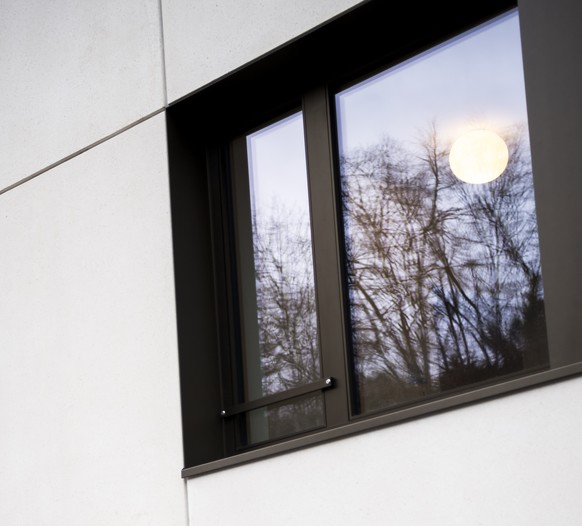 Une vue exterieure de l&#039;entree du batiment lors de l&#039;inauguration officielle du centre de psychiatrie communautaire de la Fondation de Nant le mercredi 29 janvier 2020 a Vevey. (KEYSTONE/Jea ...