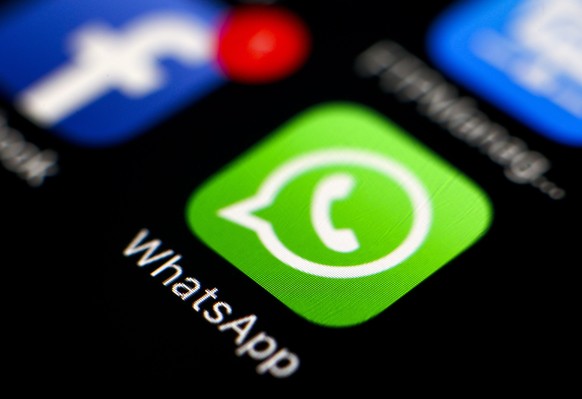 epa05287194 (FILE) A file picture dated 07 April 2016 shows the logo of the messaging application WhatsApp on a smartphone in Taipei, Taiwan. For the second time in six months, a Brazilian judge on 02 ...