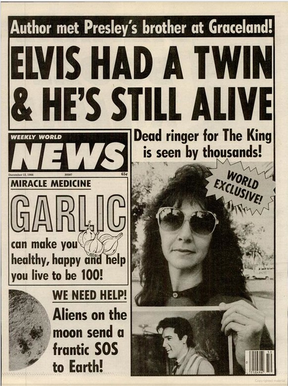 elvis fake news presley weekly world news http://diegorottman.soup.io/since/273920556?mode=own