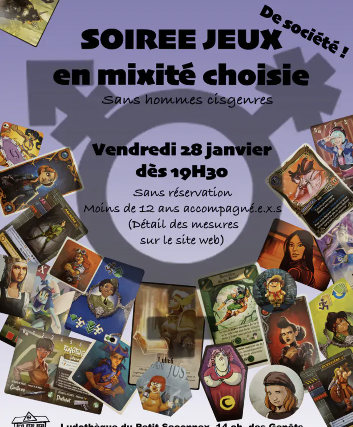Le flyer de la soirée prévue, puis annulée.