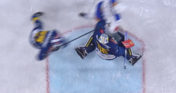 Weil der Kontakt nicht im Torhüterraum stattfand, zählte der Treffer.