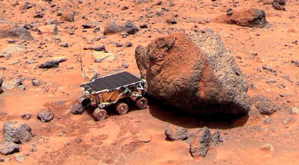 Mars-Rover «Sojourner», aufgenommen von «Pathfinder».