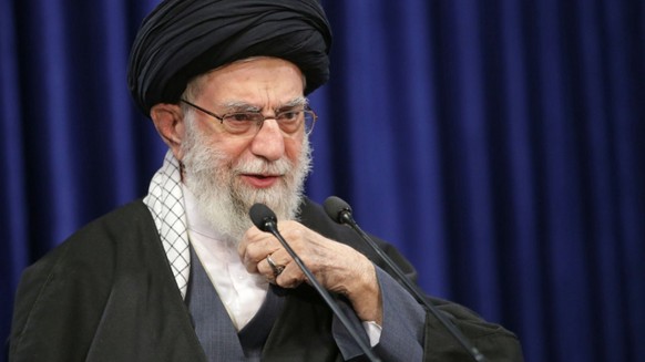 ARCHIV - Ali Chamenei, Oberster Führer des Iran, bei einer Fernsehansprache. Foto: -/Iranian Supreme Leader/dpa - ACHTUNG: Nur zur redaktionellen Verwendung und nur mit vollständiger Nennung des vorst ...