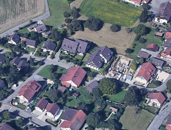 Screenshot Satellitenkarte An der Halde in Oberglatt