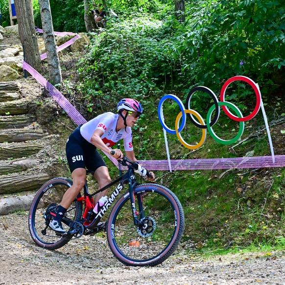 Alessandra KELLER Mountainbike MTB Damen Cross-Country Olympia 2024 Paris KELLER Alessandra Schweiz Mountainbike MTB Track Mountain Bike, Damen Cross-Country Radsport Wettbewerb der Olympischen Sommer ...