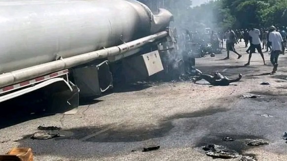 Haiti LKW explodiert 15.9.24