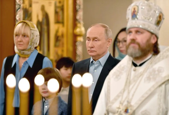 Religious: Putin has made the Russian church part of his ideology.