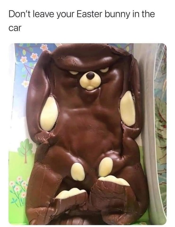 PICDUMP 398 – der erste und jetzt schon beste* dieses Jahr! 🥳\nWeil Weihnachten vorbei ist und Ostern vor der Türe steht: Es hässigs Häsli! 😂