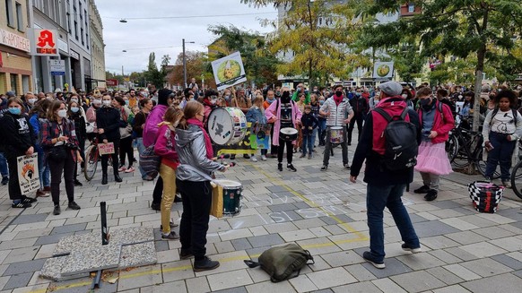 Klimastreiker in Halle