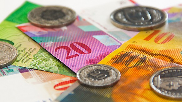 Franken Banknoten Münzen Bargeld