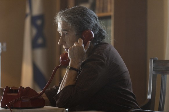 This image released by Bleecker Street shows Helen Mirren as Golda Meir in a scene from. the film &quot;Golda.&quot; (Bleecker Street via AP)