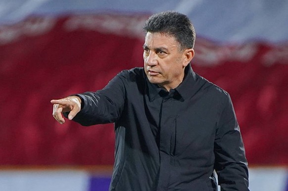 March 20, 2025, Tehran, Iran: Head coach of Iran, AMIR GHALENOEI, gestures during the Asian qualifier group A soccer match between Iran and the United Arab Emirates for the 2026 World Cup at the Azadi ...