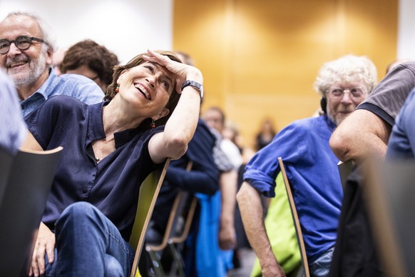 Verabschiedung von Nationalraetin Regula Rytz an der Delegiertenversammlung der Gruenen Schweiz am Samstag, 20. August 2022, in Zug. (KEYSTONE/Alexandra Wey)