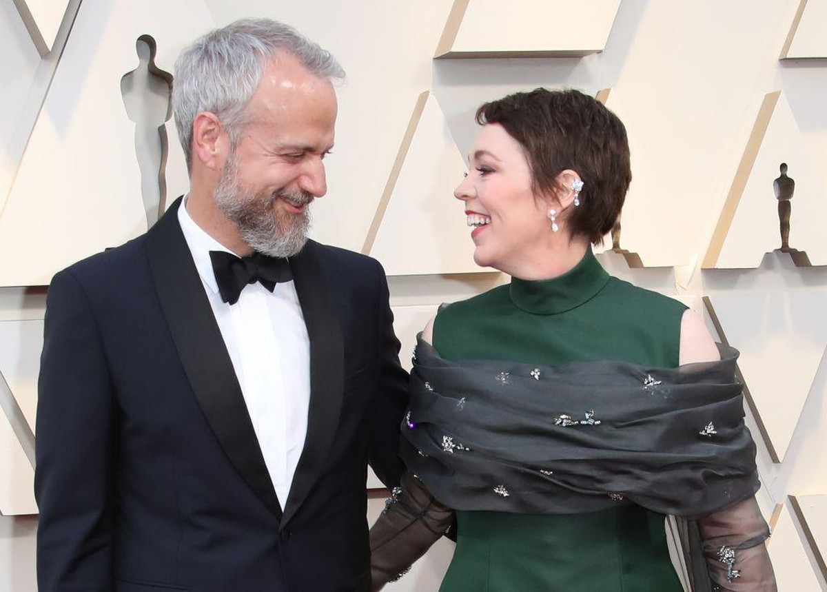 HOLLYWOOD, CA - FEBRUARY 24: Ed Sinclair and Olivia Colman attend the 91st Annual Academy Awards at Hollywood and Highland on February 24, 2019 in Hollywood, California. (Photo by Dan MacMedan/Getty I ...