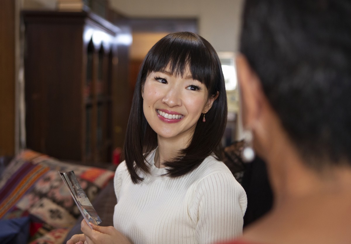 This image released by Netflix shows Marie Kondo in a scene from her series "Tidying Up with Marie Kondo." A takedown of Condo by author-journalist Barbara Ehrenreich has been widely condemn ...