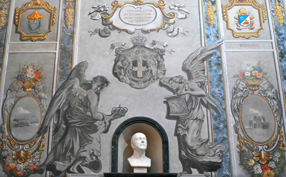 Der Engel rechts soll Giorgia Meloni ähnich sein.