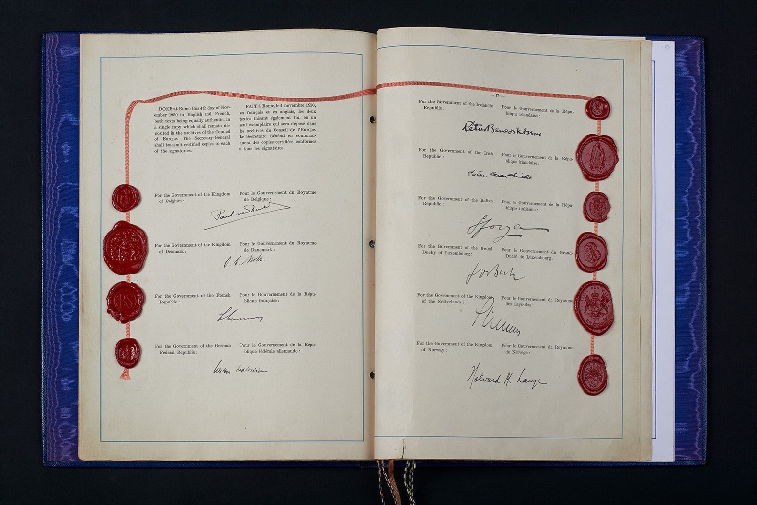 After the Second World War, ten Western European countries founded the Council of Europe.  This is how the ECHR is drawn up.  In November 1950, the member states of the Council of Europe, which had grown to 14, signed in Rome ...
