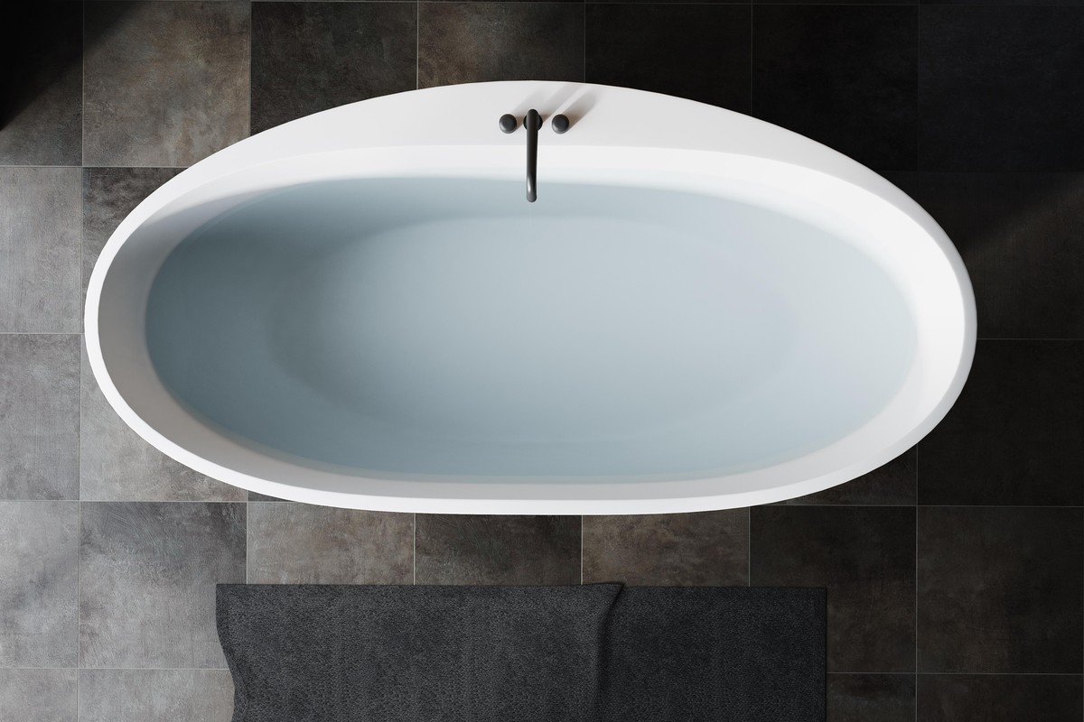 Badewanne, leer.