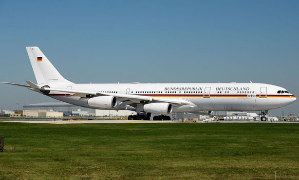 Der Regierungsjet von Merkel.&nbsp;