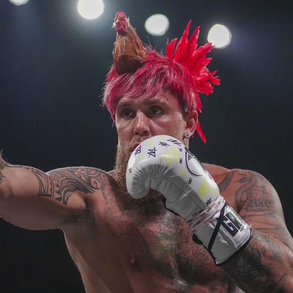 Jake Paul works out ahead of his boxing match against Mike Tyson, Tuesday, Nov. 12, 2024, in Irving, Texas. (AP Photo/Julio Cortez)
Newsmaker Names