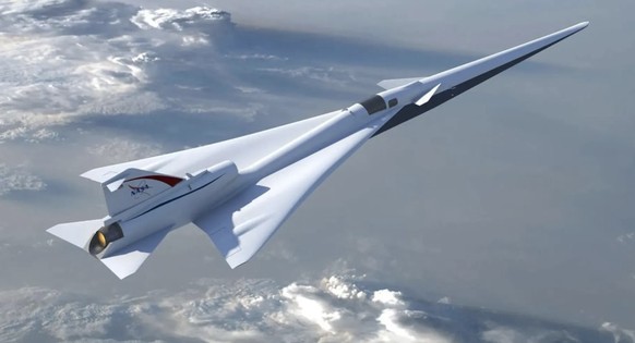 Überschalljet der NASA – das Bild zeigt das Modell des geplanten «X-59».