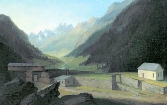 Die Meienschanze, auf Leinwand verewigt von Caspar Wolf, 1778.
https://de.wikipedia.org/wiki/Datei:Meienschanze_von_Caspar_Wolf_1778.jpg