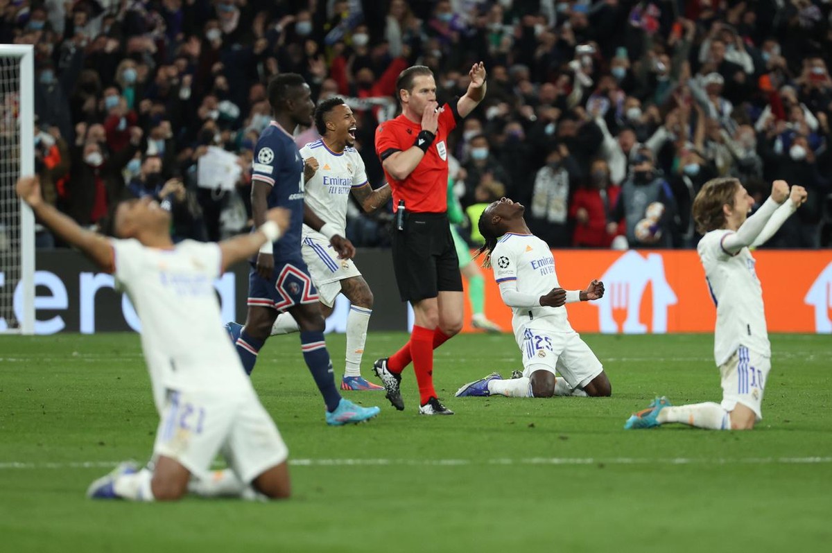 9 mars dernier: le Real, battu par le PSG à l'aller, mené au retour, revient d'ailleurs pour écarter les Parisiens.