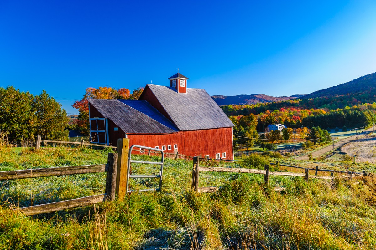 Fast zu schön um wahr zu sein: Die Landschaft im Bundesstaat Vermont.