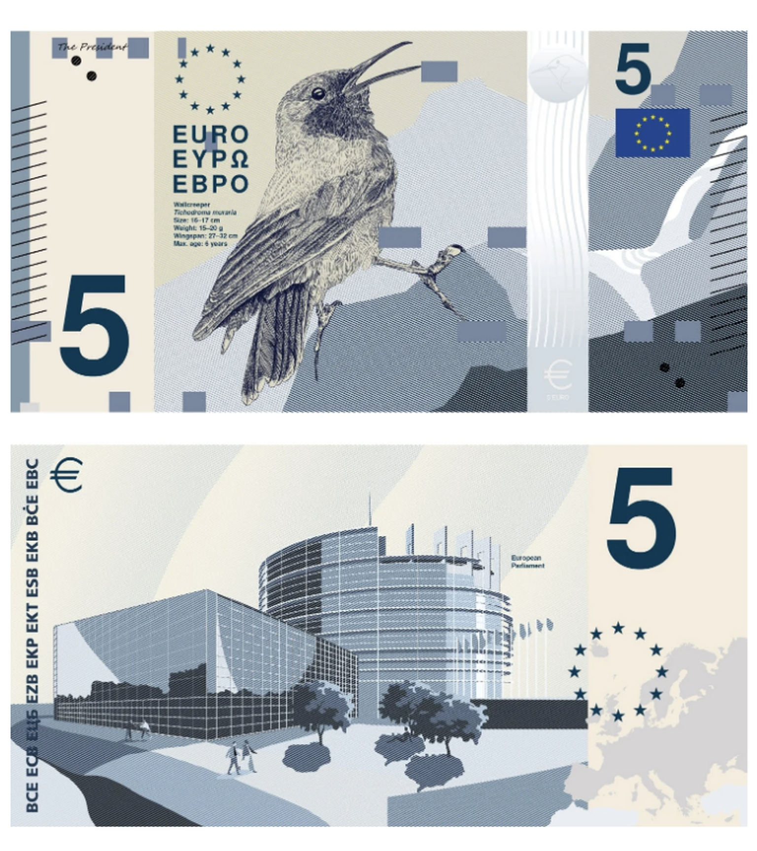 Neue Euronoten: Die verschiedenen Designs