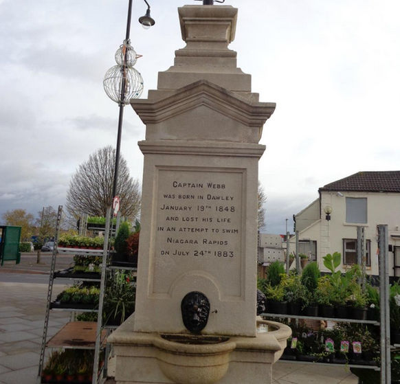 Captain Matthew Webbs Memorial in seiner Heimat Dawley.