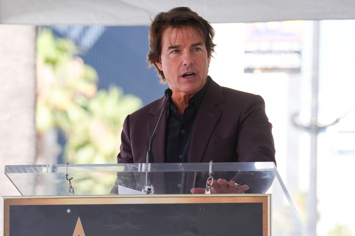 FILE - Tom Cruise speaks during a ceremony honoring David Beckham with a star on the Hollywood Walk of Fame on June 12, 2026, in Los Angeles. (AP Photo/Chris Pizzello, File)
Tom Cruise