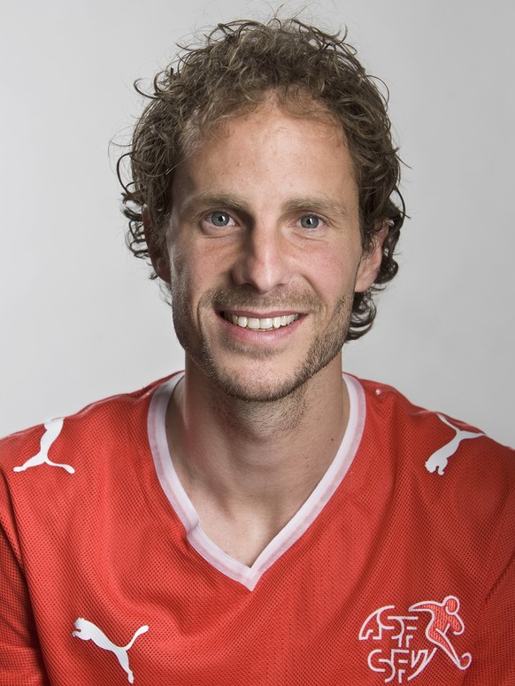 Portrait von Patrick Mueller, Spieler des Schweizer Fussball-Nationalteams, aufgenommen am 24. Maerz 2009 in Feusisberg. (KEYSTONE/Gaetan Bally)