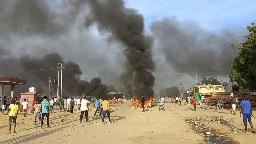 Violent riots in N'Djamena, Chad.