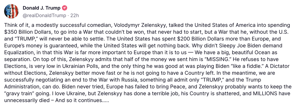 Trump beleidigt Selenskyj