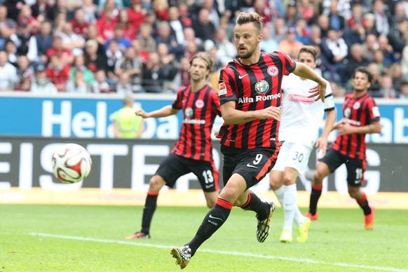 23.08.2014; Frankfurt; Fussball 1. Bundesliga - Eintracht Frankfurt - SC Freiburg; Haris Seferovic (Frankfurt) (Frankfurt) (Eibner/Expa/freshfocus)