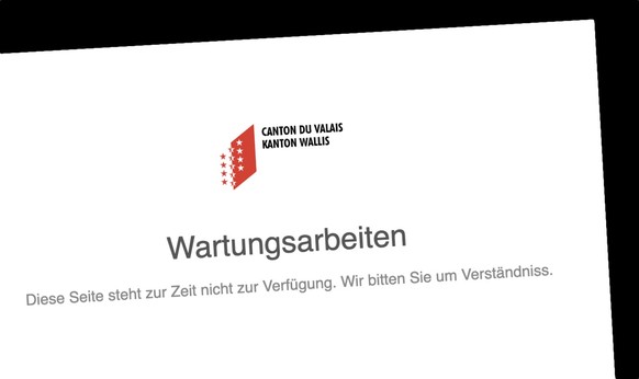 Website des Kanton Wallis nach Hackerangriff offline (23. Mai 2025)