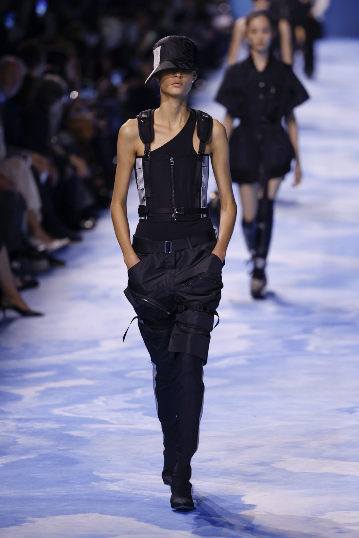 A model wears a creation as part of the Christian Dior Spring/Summer 2025 collection presented Tuesday, Sept. 24, 2024 in Paris. (Photo by Vianney Le Caer/Invision/AP)