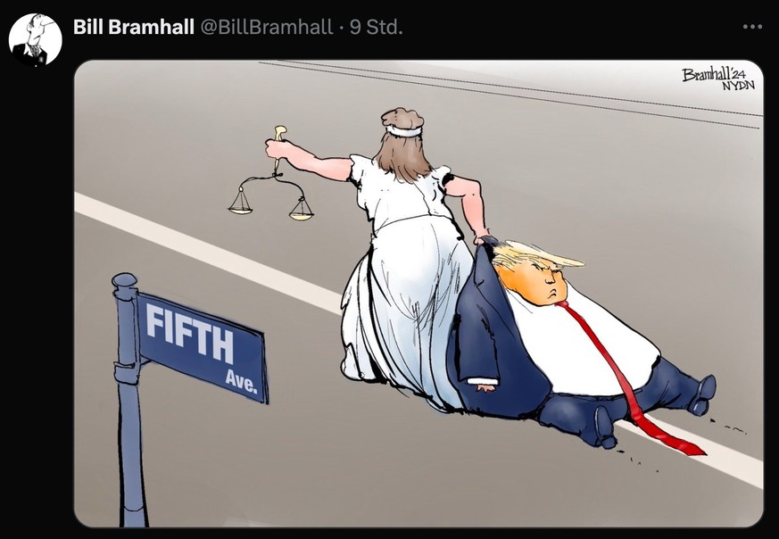 Trump-Karikatur