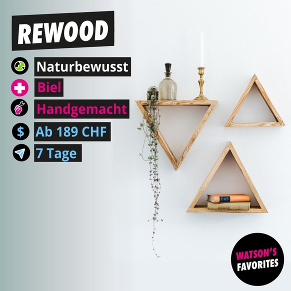 Das Dreiecks-Wandregal von Rewood