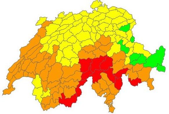 Vor allem in der Zentralschweiz kommt's zu starken Schneefällen.